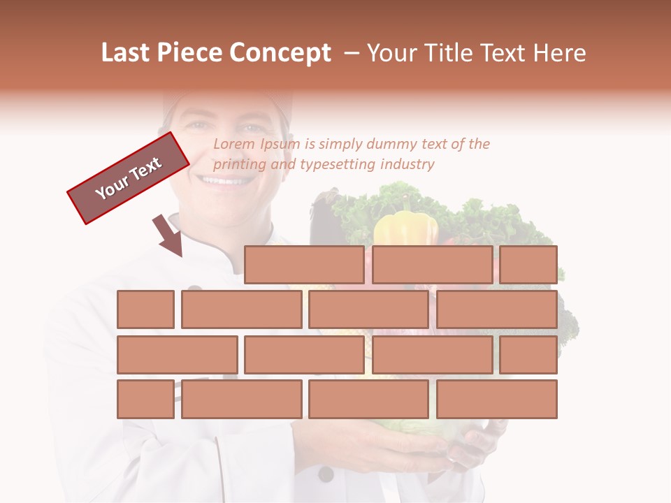 Person Cuisine Service PowerPoint Template