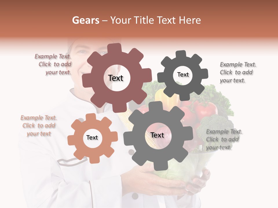 Person Cuisine Service PowerPoint Template