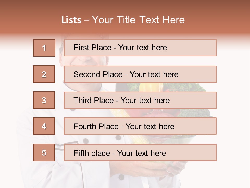 Person Cuisine Service PowerPoint Template