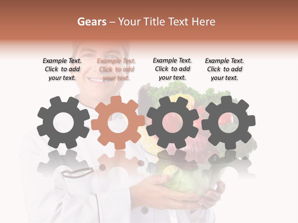 Person Cuisine Service PowerPoint Template