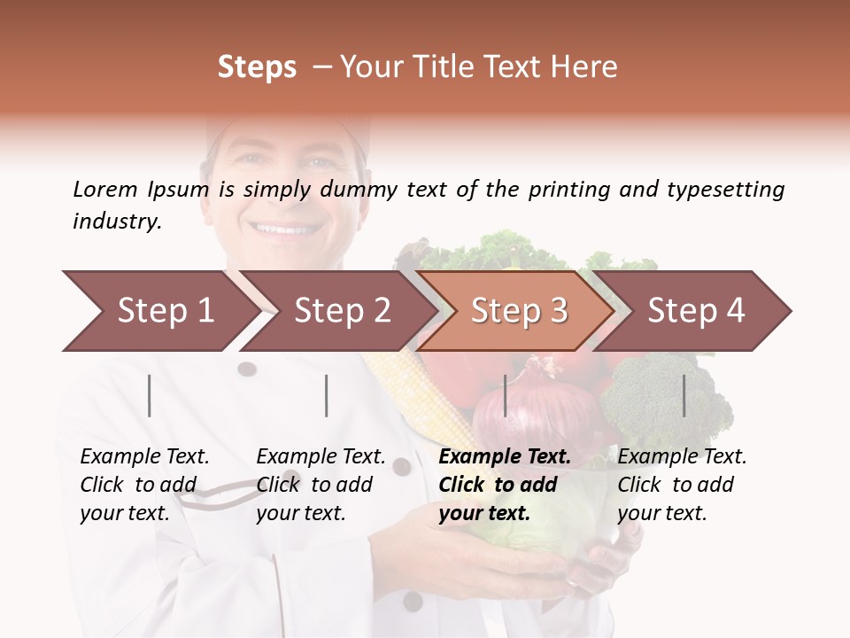 Person Cuisine Service PowerPoint Template