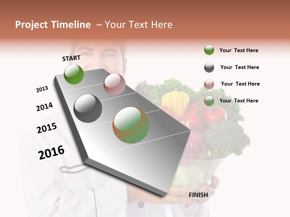 Person Cuisine Service PowerPoint Template