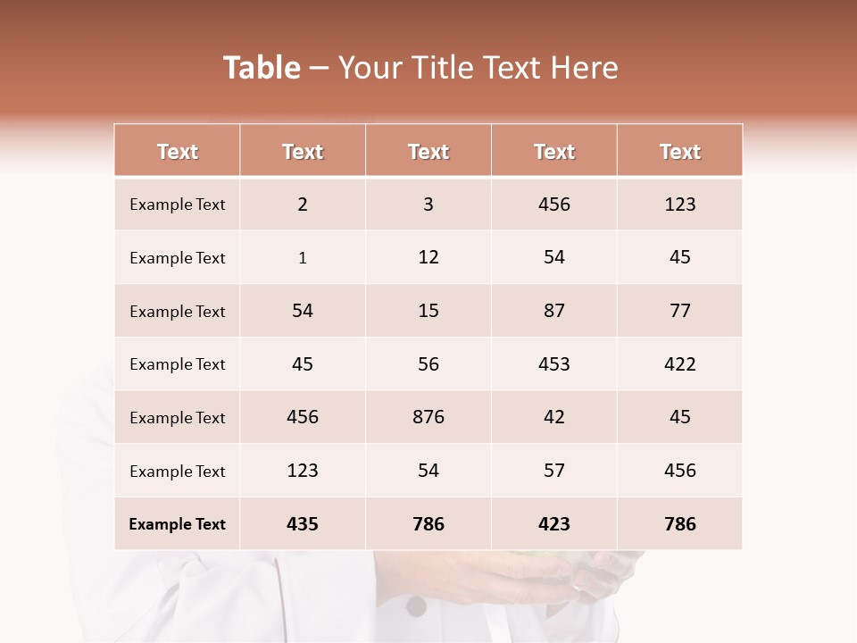 Person Cuisine Service PowerPoint Template