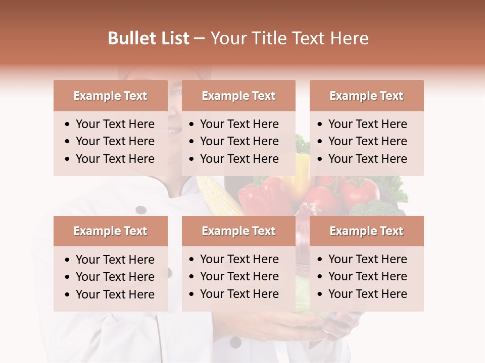 Person Cuisine Service PowerPoint Template