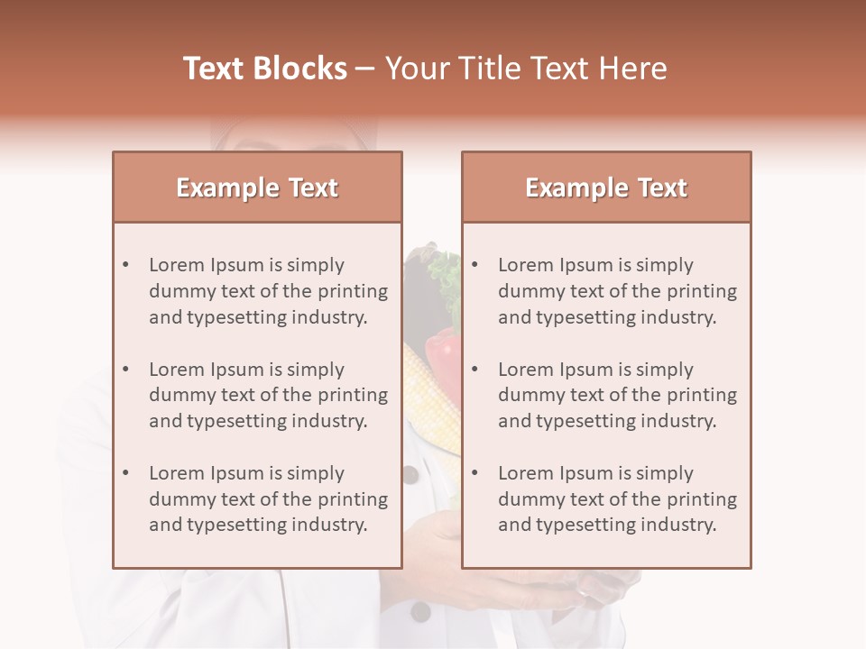 Person Cuisine Service PowerPoint Template