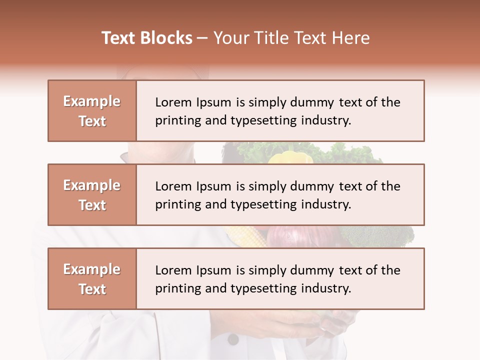 Person Cuisine Service PowerPoint Template