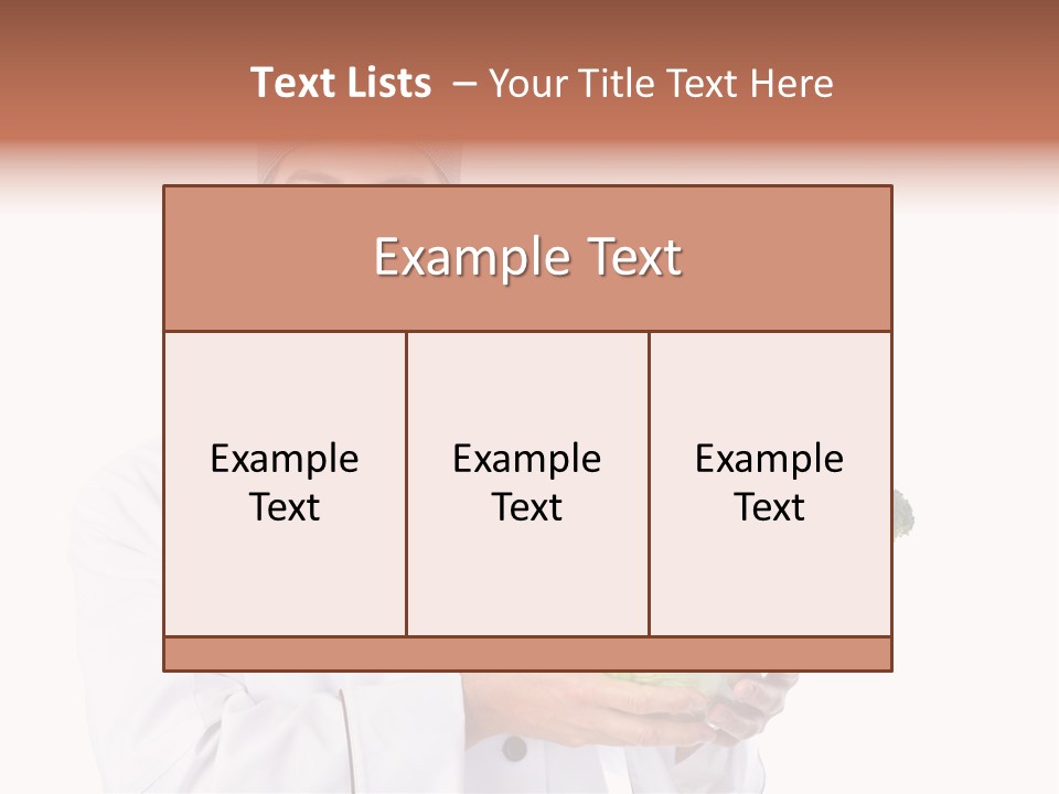 Person Cuisine Service PowerPoint Template