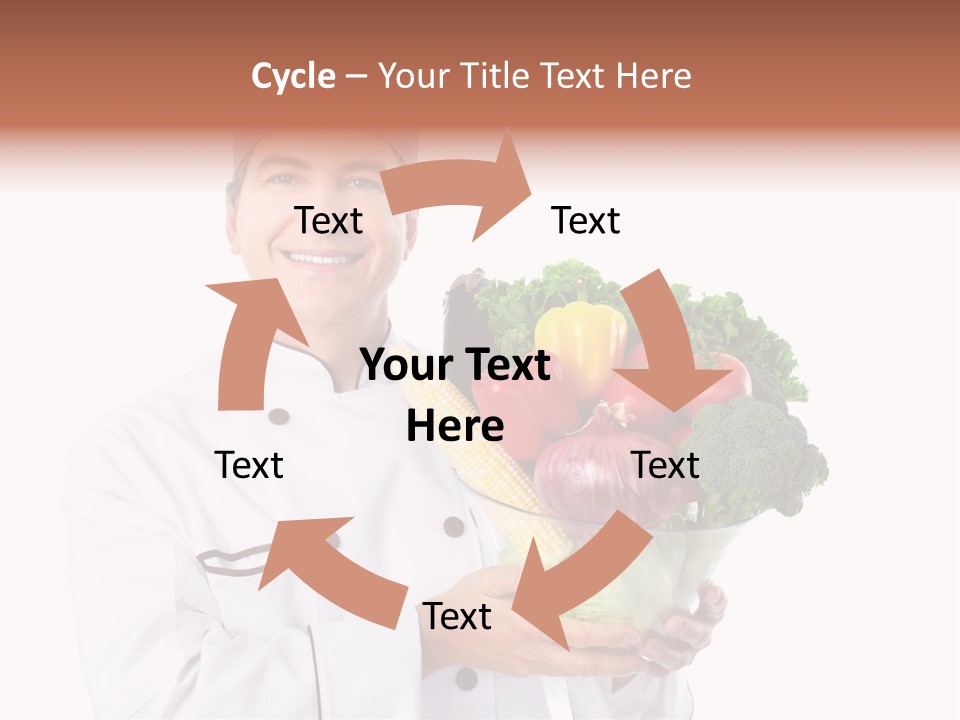 Person Cuisine Service PowerPoint Template