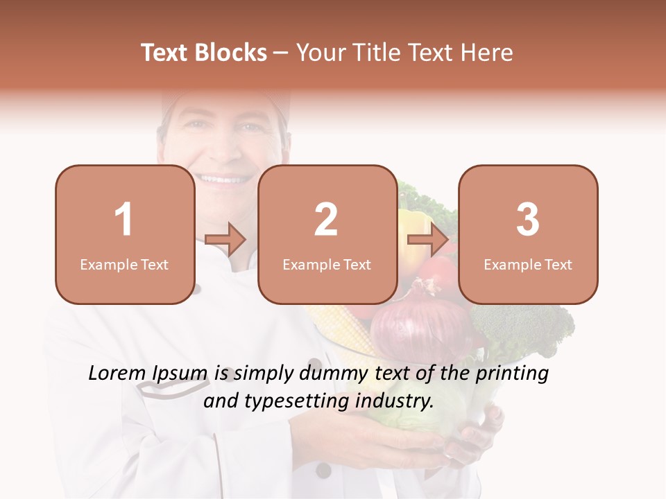 Person Cuisine Service PowerPoint Template