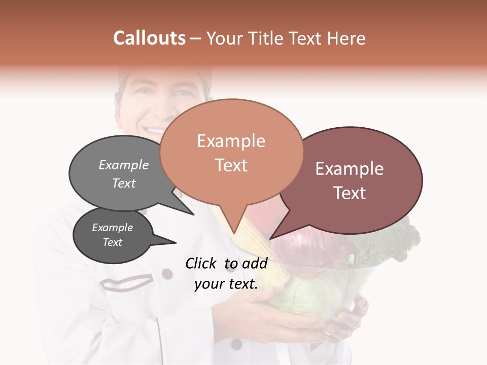 Person Cuisine Service PowerPoint Template