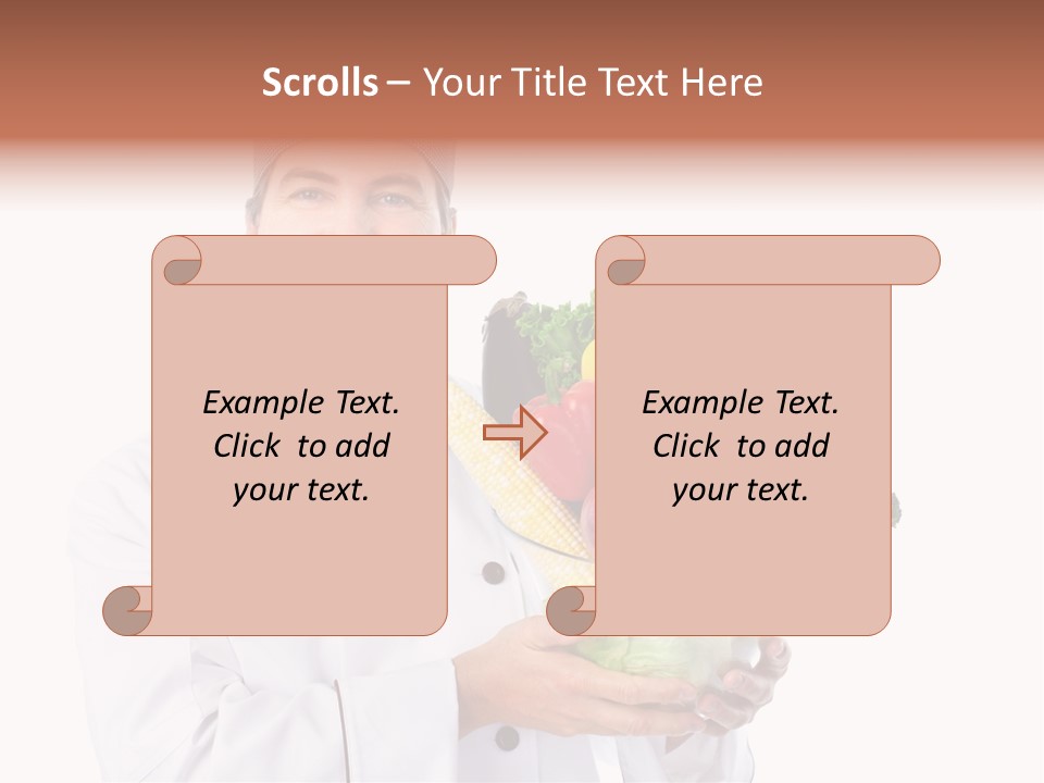 Person Cuisine Service PowerPoint Template