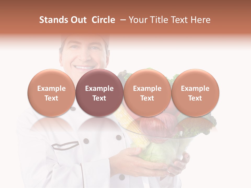 Person Cuisine Service PowerPoint Template