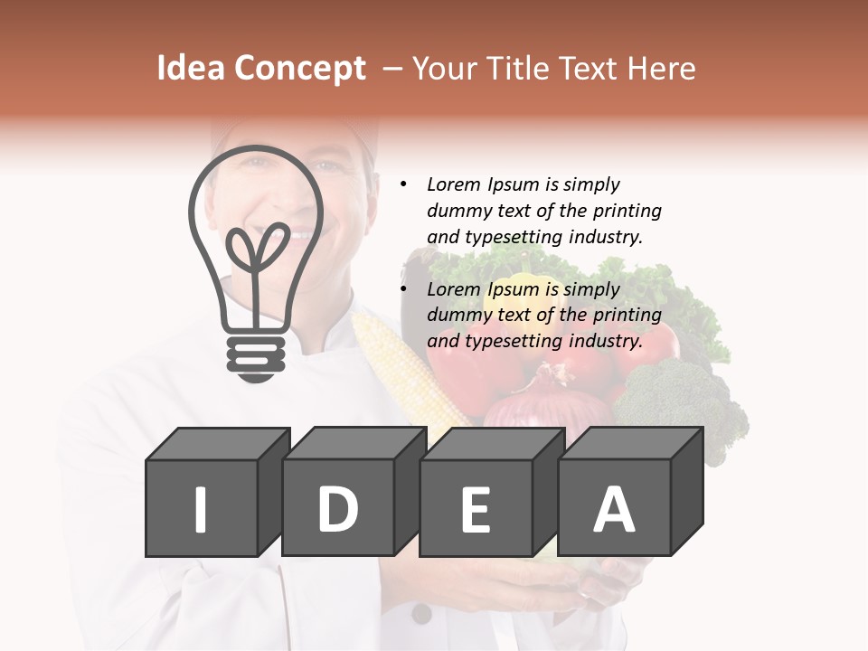 Person Cuisine Service PowerPoint Template