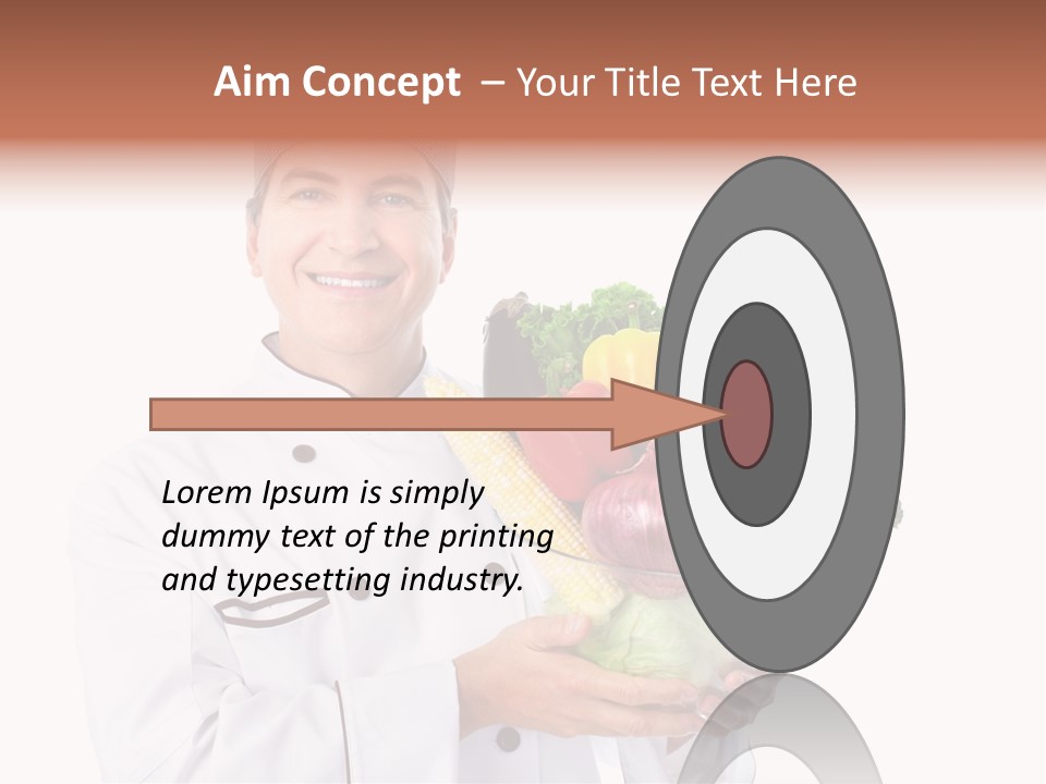 Person Cuisine Service PowerPoint Template