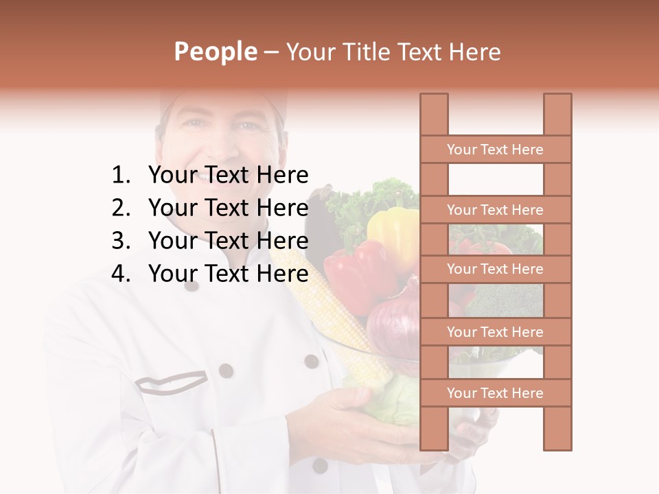 Person Cuisine Service PowerPoint Template