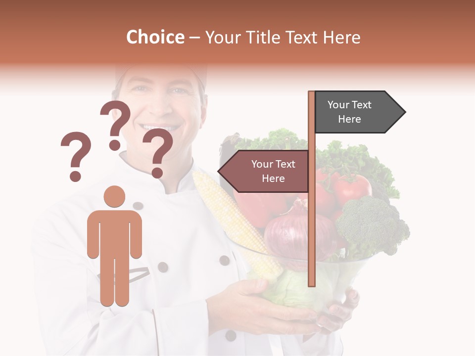 Person Cuisine Service PowerPoint Template