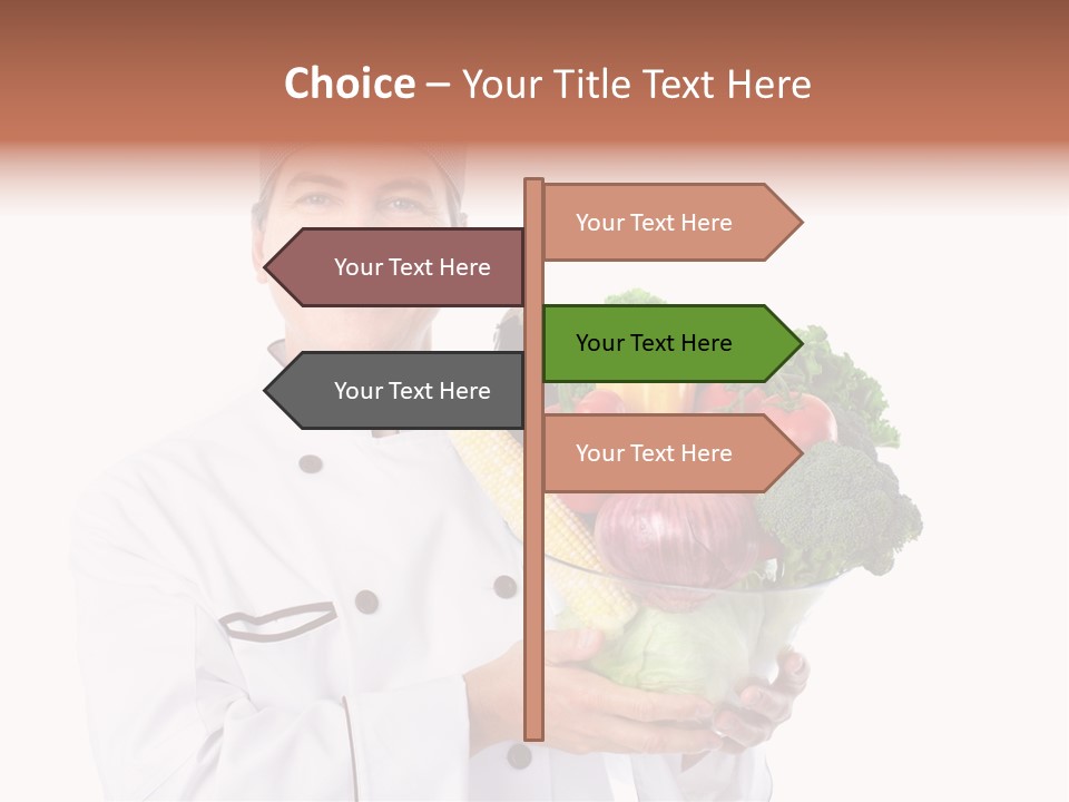 Person Cuisine Service PowerPoint Template