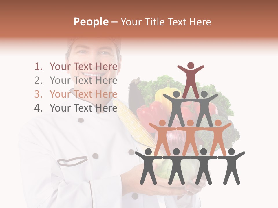 Person Cuisine Service PowerPoint Template