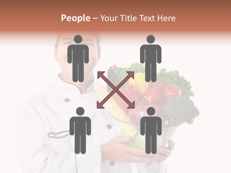 Person Cuisine Service PowerPoint Template