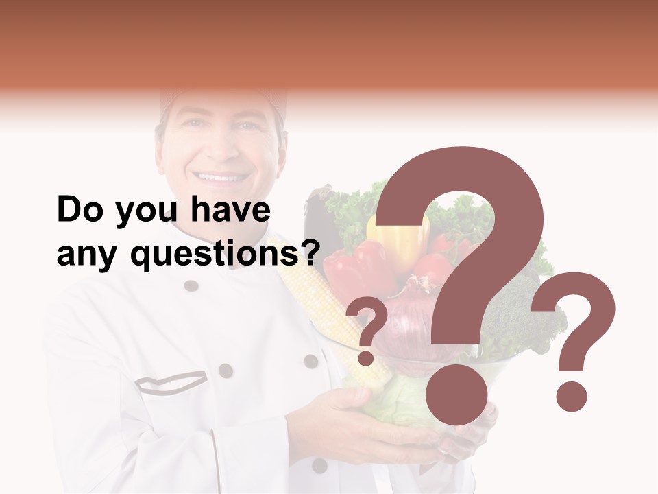 Person Cuisine Service PowerPoint Template