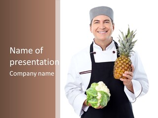 Single Smiling Occupation PowerPoint Template