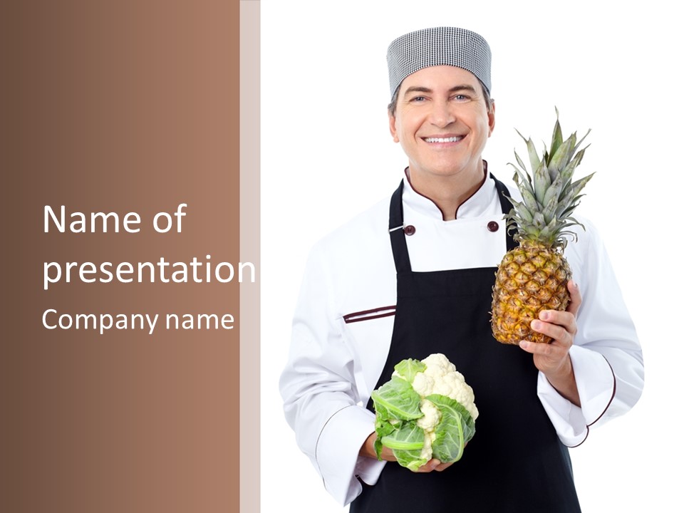 Single Smiling Occupation PowerPoint Template