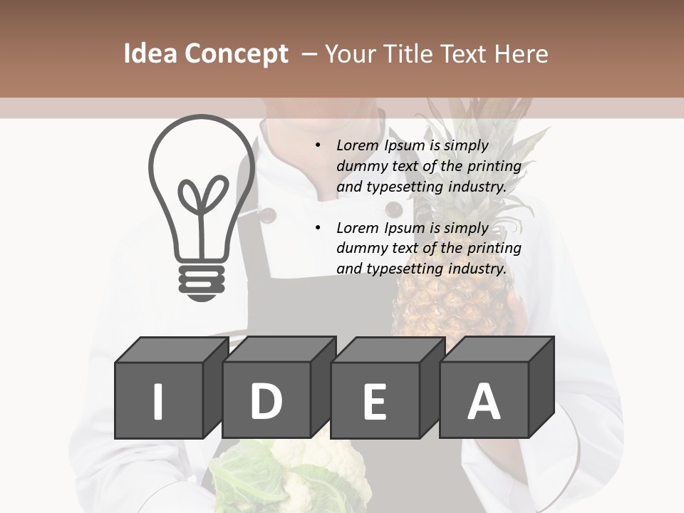 Single Smiling Occupation PowerPoint Template