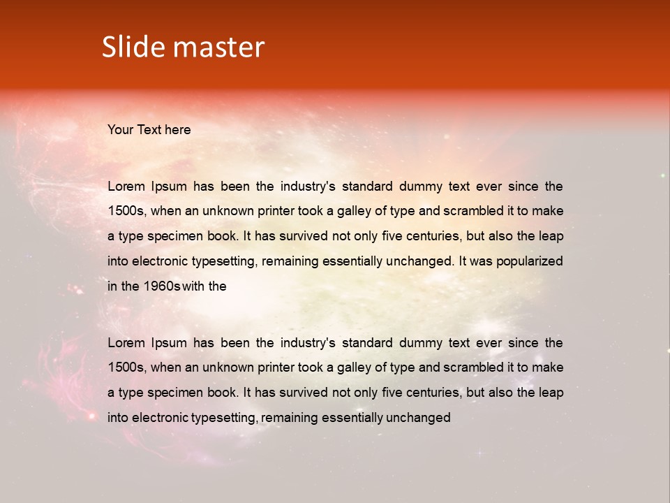 Orbit Night Light PowerPoint Template