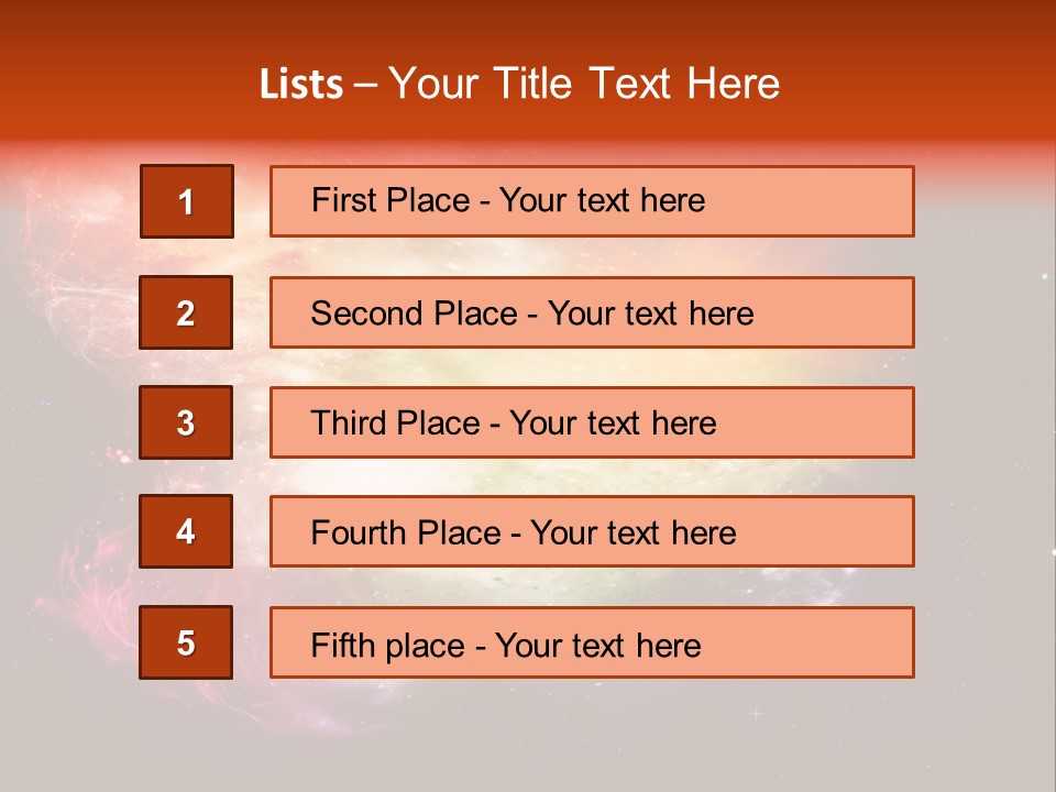 Orbit Night Light PowerPoint Template