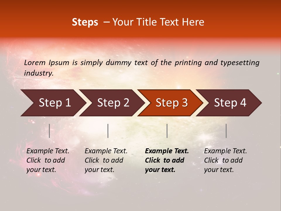 Orbit Night Light PowerPoint Template