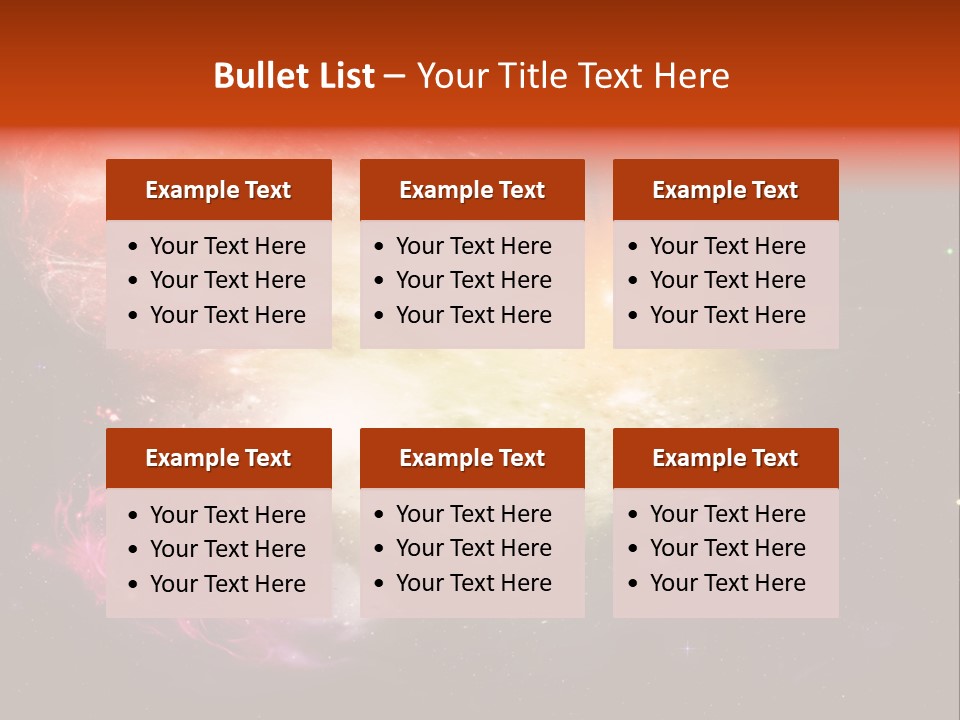 Orbit Night Light PowerPoint Template