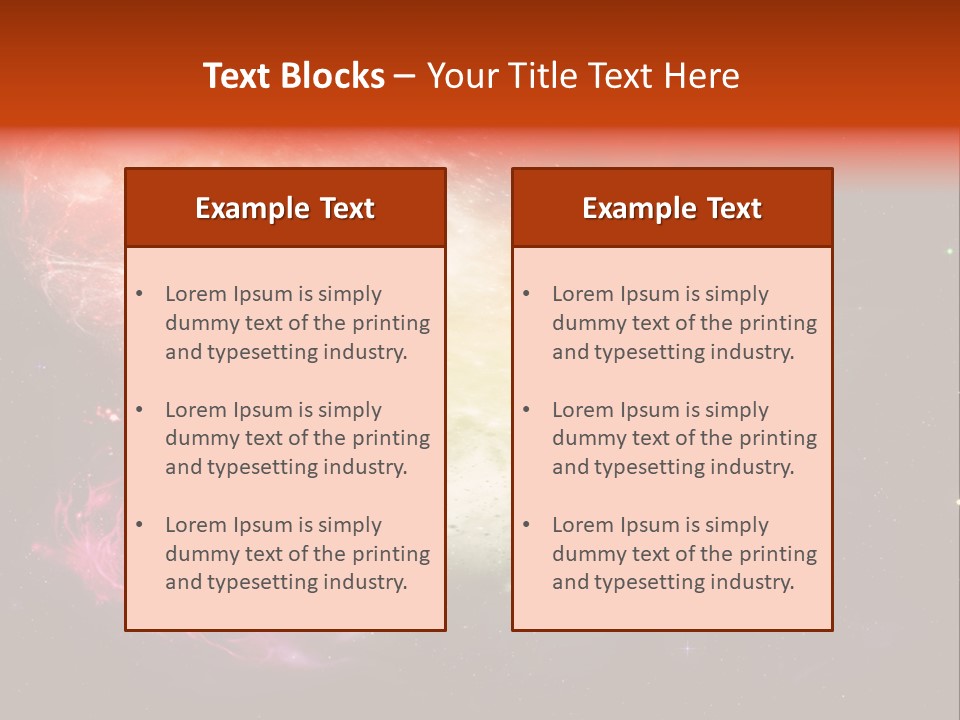 Orbit Night Light PowerPoint Template
