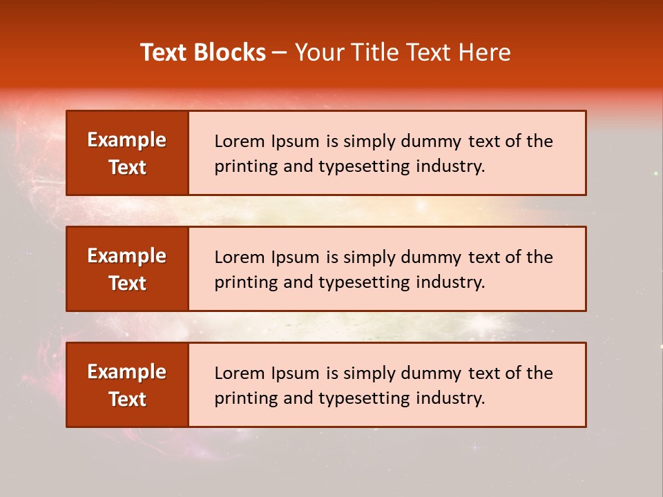 Orbit Night Light PowerPoint Template