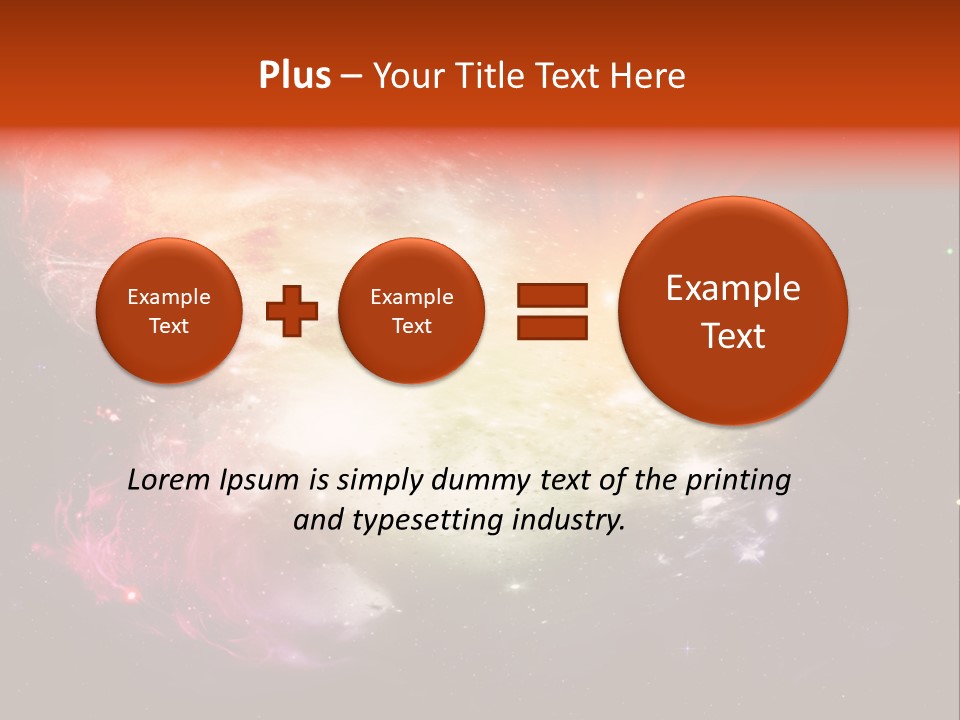 Orbit Night Light PowerPoint Template