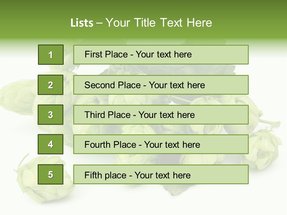 Close Up Nature Brewery PowerPoint Template