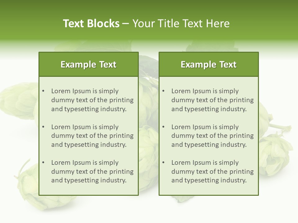 Close Up Nature Brewery PowerPoint Template