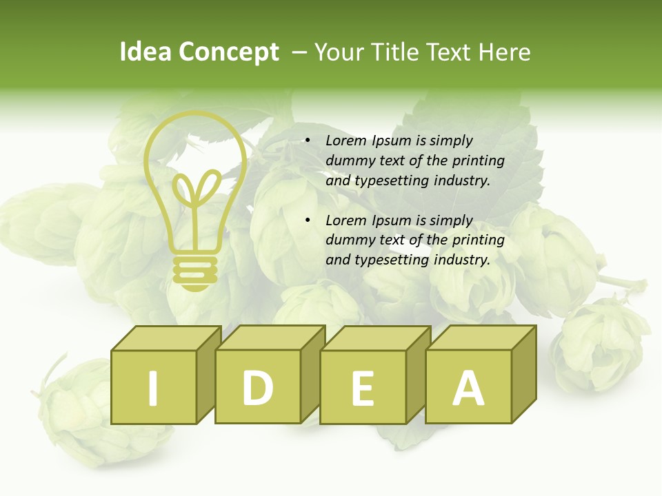 Close Up Nature Brewery PowerPoint Template