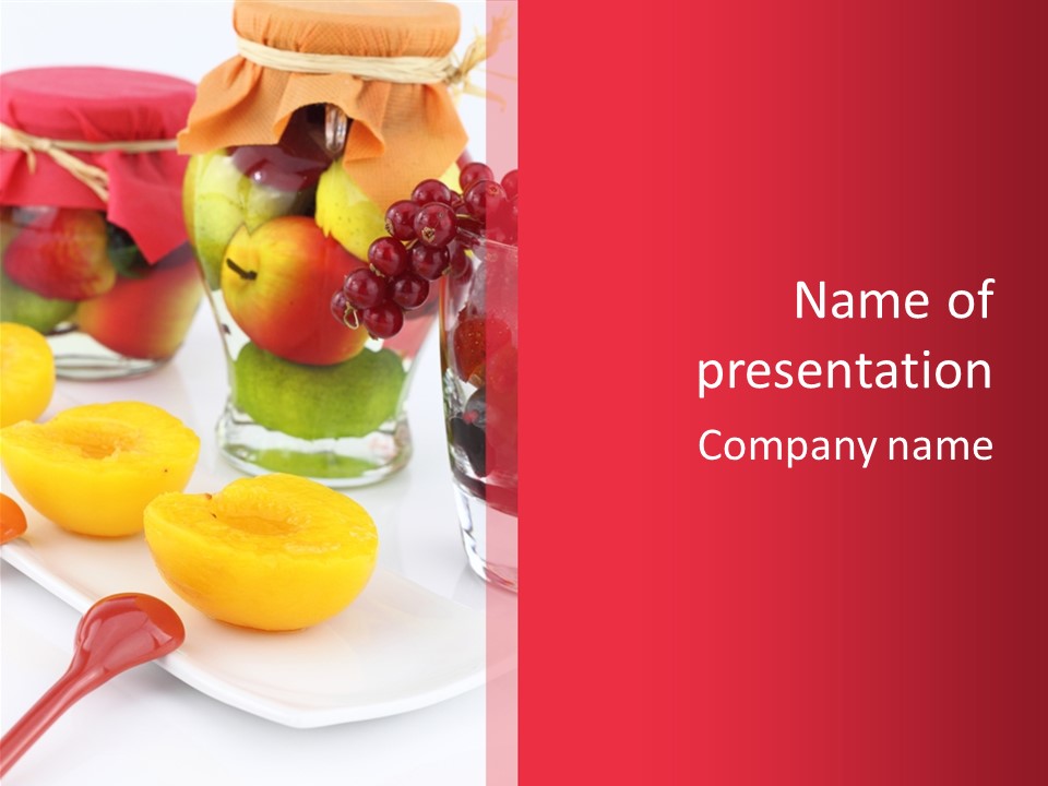 Aroma Syrup Orange PowerPoint Template