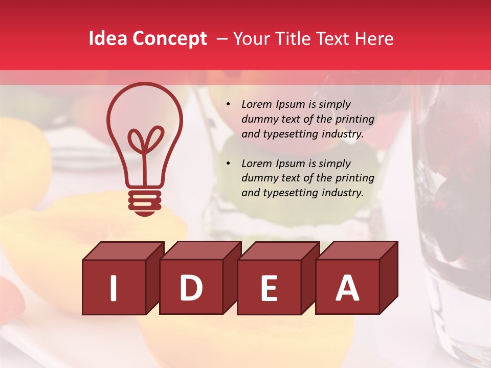 Aroma Syrup Orange PowerPoint Template