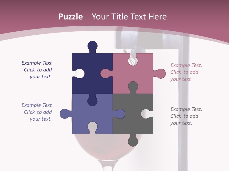 Green Inside Glass PowerPoint Template