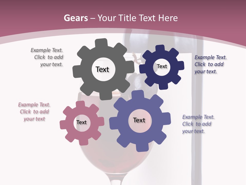 Green Inside Glass PowerPoint Template