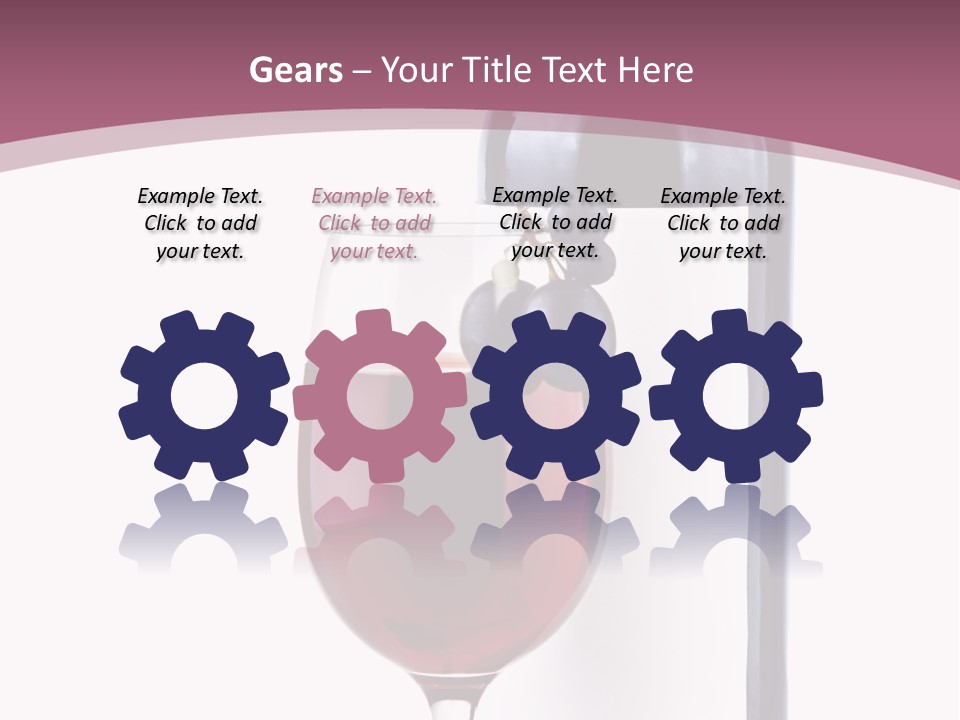 Green Inside Glass PowerPoint Template