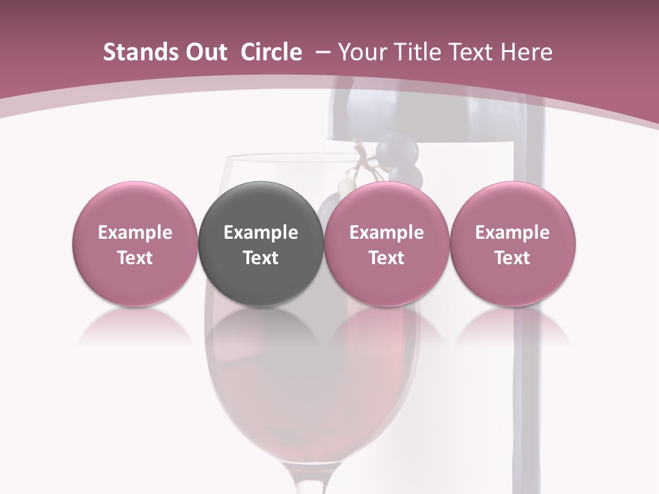 Green Inside Glass PowerPoint Template