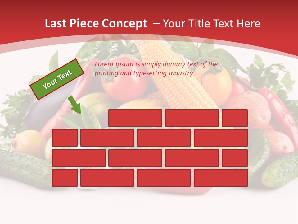 Meal Vegetarian Cayenne PowerPoint Template