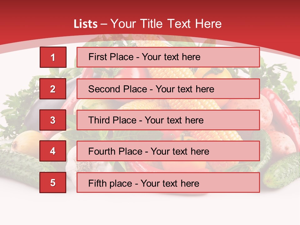 Meal Vegetarian Cayenne PowerPoint Template