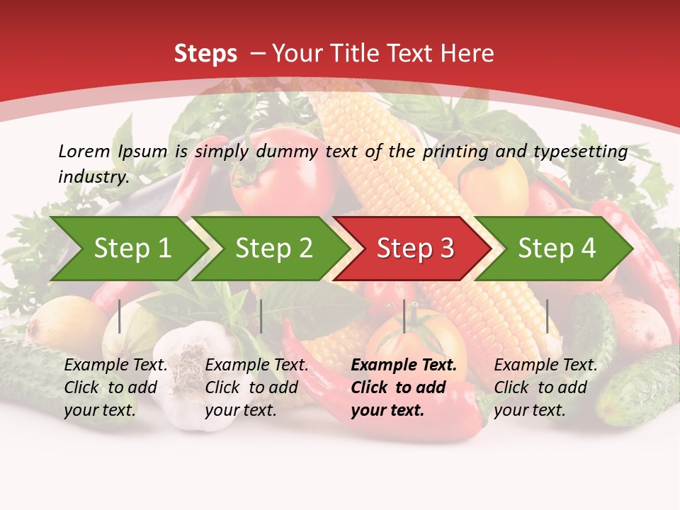 Meal Vegetarian Cayenne PowerPoint Template