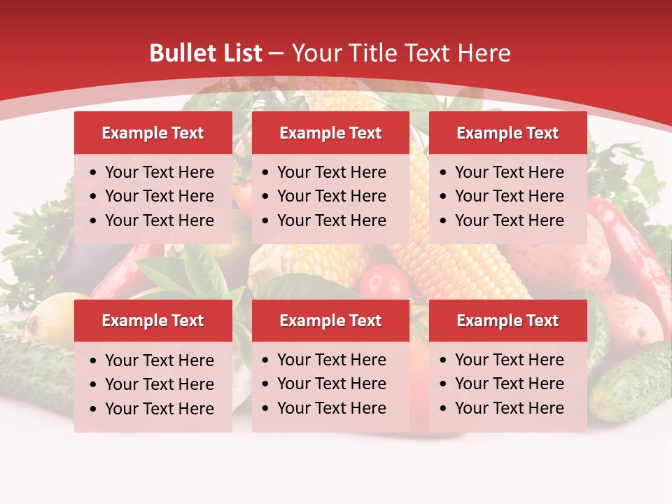 Meal Vegetarian Cayenne PowerPoint Template