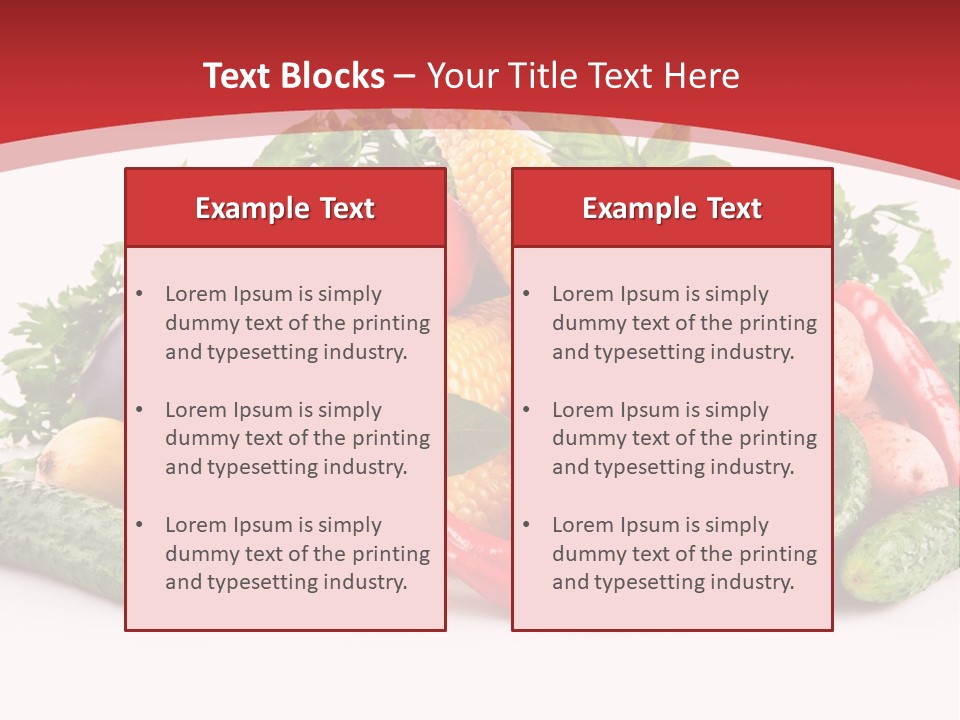 Meal Vegetarian Cayenne PowerPoint Template