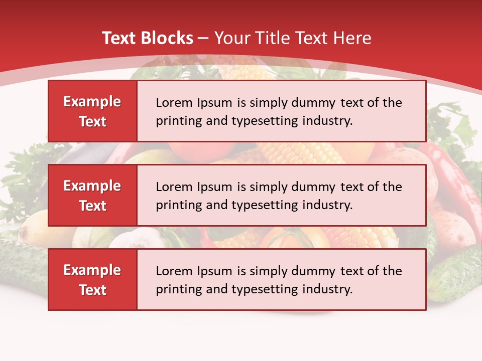 Meal Vegetarian Cayenne PowerPoint Template