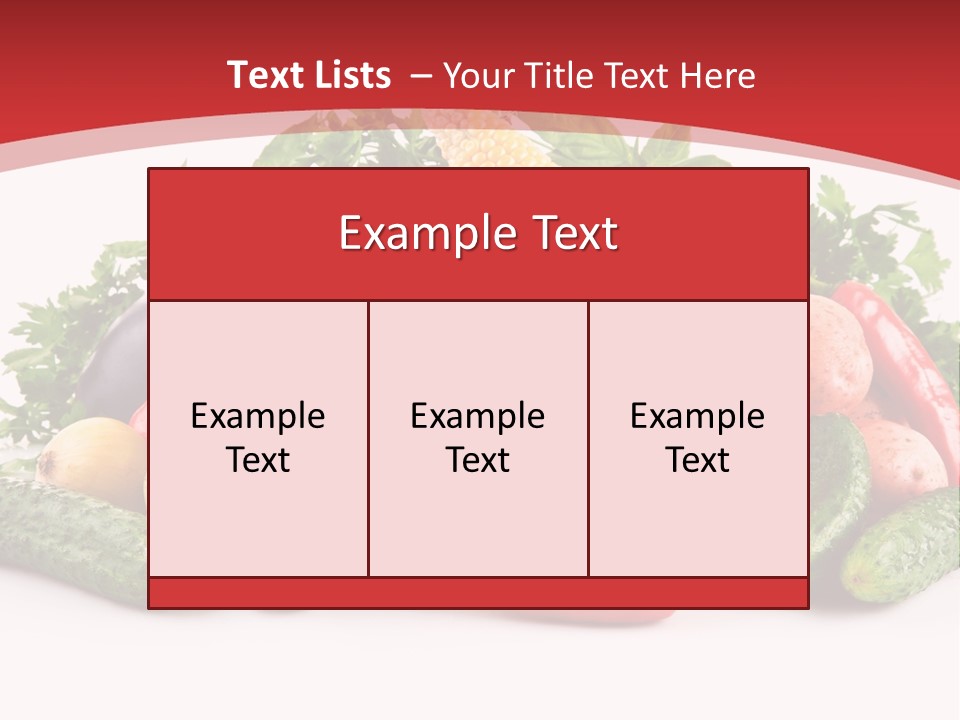 Meal Vegetarian Cayenne PowerPoint Template